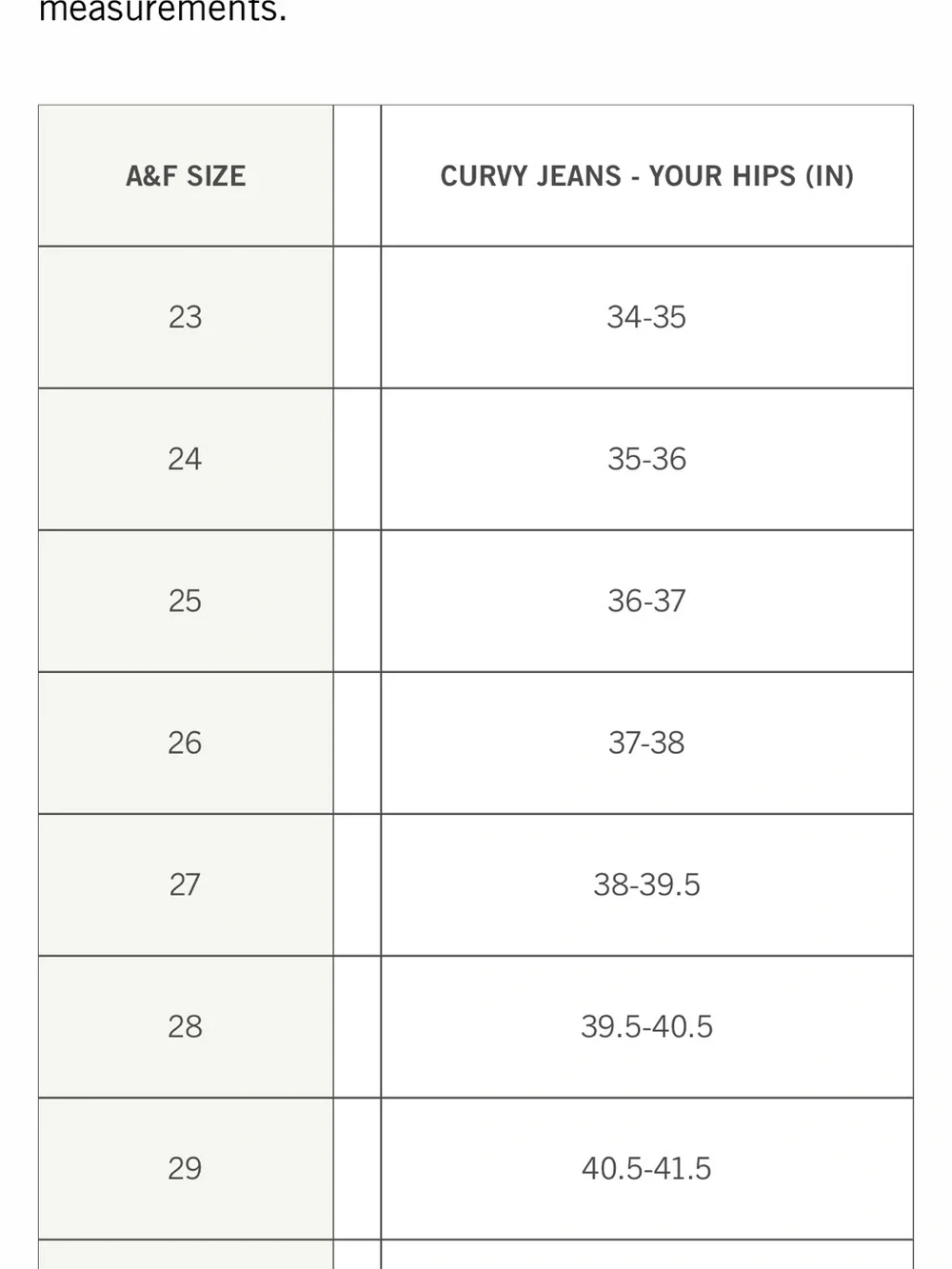 Abercrombie & Fitch long 29